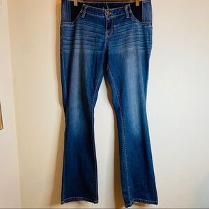 Isabel Maternity Inset Panel bootcut Jeans Size:10